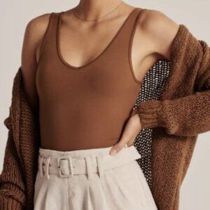 Soft A&F Collection, Brown Bodysuit, Extremely Comfortable, Perfect Basic Tank
